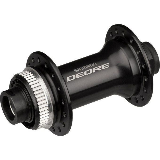 Втулка передняя SHIMANO DEORE, M6010, 32 ОТВ, C.LOCK, ПОД ОСЬ 15ММ(БЕЗ ОСИ), OLD: 100ММ, ЦВ. ЧЕРН, БЕ EHBM6010BX